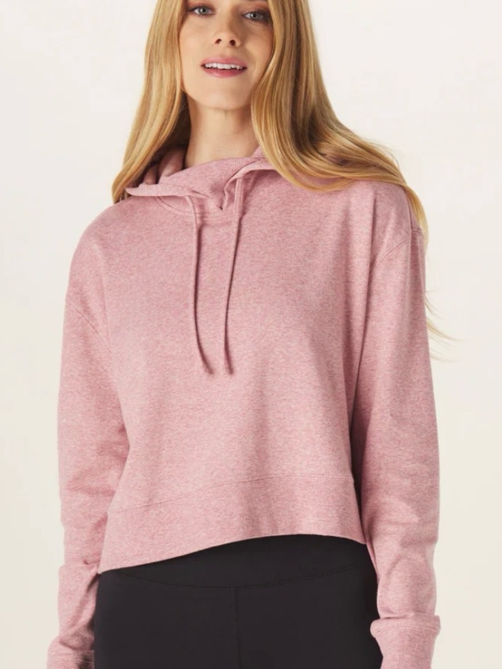 The Normal Brand Soft Lavender Puremeso Cropped Hoodie - M